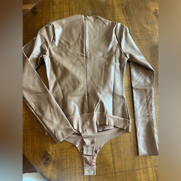 SKIMS Leather Brown Bodysuit (M) - Picture 4 of 4